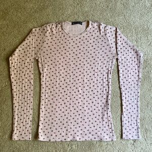 brandy melville floral long sleeve
